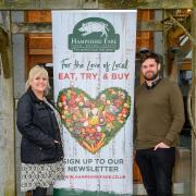 Tracy Nash, Commercial Manager, Hampshire Fare, and Will Anderson, Corporate Commercial Director, Clarke & Son, officially announced the Corporate Partnership at Balmer Lawn Hotel