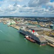 A traffic warning has been issued as five cruise ships dock in Southampton today