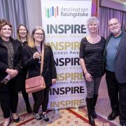 Representatives from Dignity Pet Crematorium, The Typeface Group, and Longdog Brewery – the three finalists going for gold in the Environmental Responsibility category, sponsored by Vitacress, at the INSPIRE Business Awards