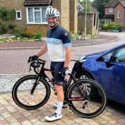 Adam Chandler is one of the team of cyclists who will be taking on the marathon Hampshire Loopy challenge