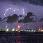 Daily Echo Camera Club member Linda Dunham captured this image of lightning in Southampton in 2023.