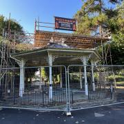 Restoration work is ongoing at War Memorial Park bandstand in Basingstoke