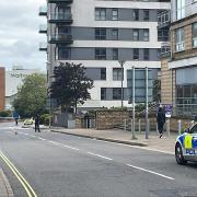 The police at the incident in Alencon Link