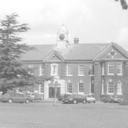 The main office and clock tower in 1990