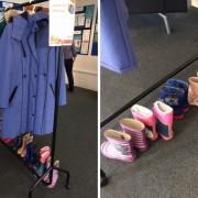Tadley Library welly boot and coat exchange