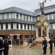 From the Remembrance Sunday ceremony held in Basingstoke on November 12