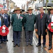 From the Remembrance Day parade and service held in Basingstoke