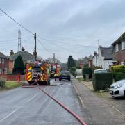 Fire crews on scene at the incident in Pyotts Hill