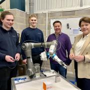 Maria Miller visited LG Motion in Basingstoke to see the businesses work in robotics
