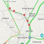 Emergency road closure on the A34