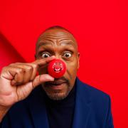 Comedian and actor, Sir Lenny Henry, who is supporting Red Nose Day 2024 by wearing one of the new Red Noses