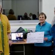 Photos from choir practice and the cheque presentation on Monday, January 29