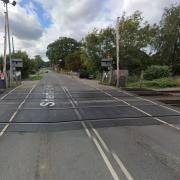 The level crossing on Sherfield Road