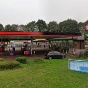 Texaco petrol station on Churchill Way West