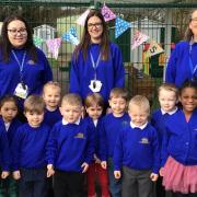 Staff and children at St Anne’s Preschool