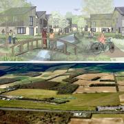 Above: Plans for Micheldever new town. Below: Popham airfield
