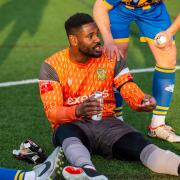 Simon Grant pulled off a heroic last-gasp save to secure the win for Basingstoke Town