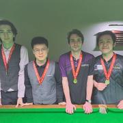Luke Davies (left) finished as the highest ranked English player in this year’s event