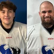 Left: Josh Bundy who was the top defenceman against Chelmsford; Right: Dan Weller-Evans who saved a penalty shot