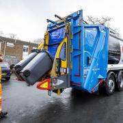 The zero-emission bin truck that will serve the streets across BDBC and Hart as part of a six-week pilot scheme