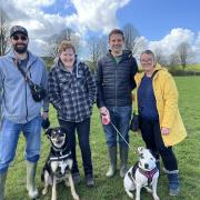 Dogs and their owners enjoyed an Easter Egg Hunt at Cherished Dog Cafe