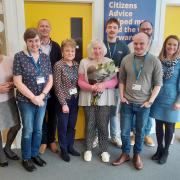 the team with Janet on her last day
