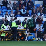 Stuart Armstrong left the pitch on a stretcher