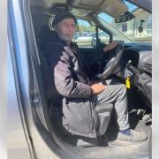 George Turlin said the driver's seat of the vehicle he got was too small for his size