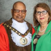 The Mayor of Basingstoke and Deane 2024/25 Cllr Dan Putty and mayoress Marie-Noelle