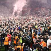 Three people have been arrested after fights broke out at the Southampton v West Brom match on Friday
