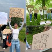 A protest demanding safety for women and girls took place in Southampton after a series of incidents involving a prolific flasher.