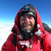 James Ketchell at the summit of Mount Everest