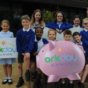 Great Binfields School showing their Ark Day support