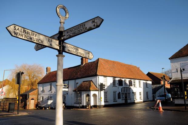 Basingstoke Gazette: The White Hart pub in Overton