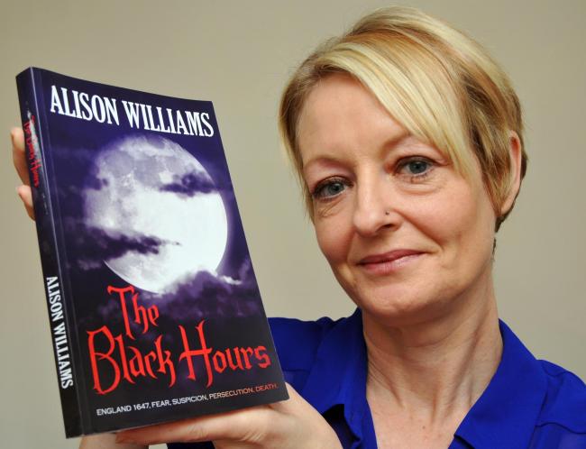 Alison Williams, with her historic novel, The Black Hours,