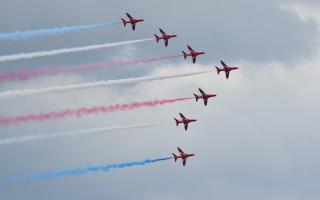 The Red Arrows will be based in Odiham this week