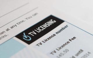File photograph of a TV licence bill