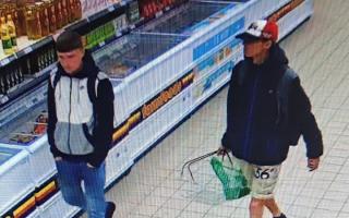 If anyone recognises the two men in the picture, or has any information regarding this incident, please call 101 quoting reference 44230350059