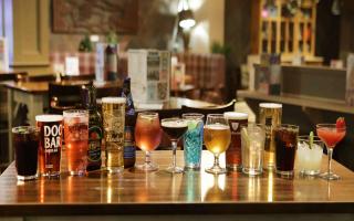 Selection of drinks on offer in the January sale at Basingstoke's Wetherspoons