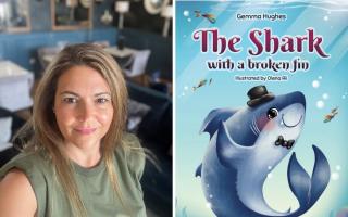 Gemma Hughes and her picture book 'The Shark with a Broken Fin'