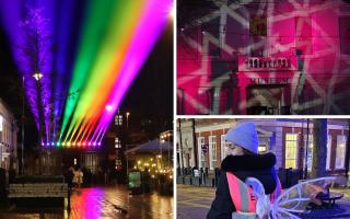 PHOTOS: Basingstoke town centre transformed by free magical light show