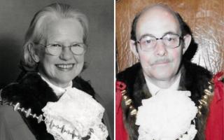 Former Basingstoke mayors Marilyn Tucker and Jack Evans who passed away recently
