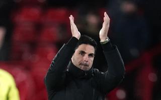 Arsenal manager Mikel Arteta saw his side hit Sheffield United for six (Nick Potts/PA).