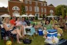 Some of the people who enjoyed the summer picnic event at Worting House